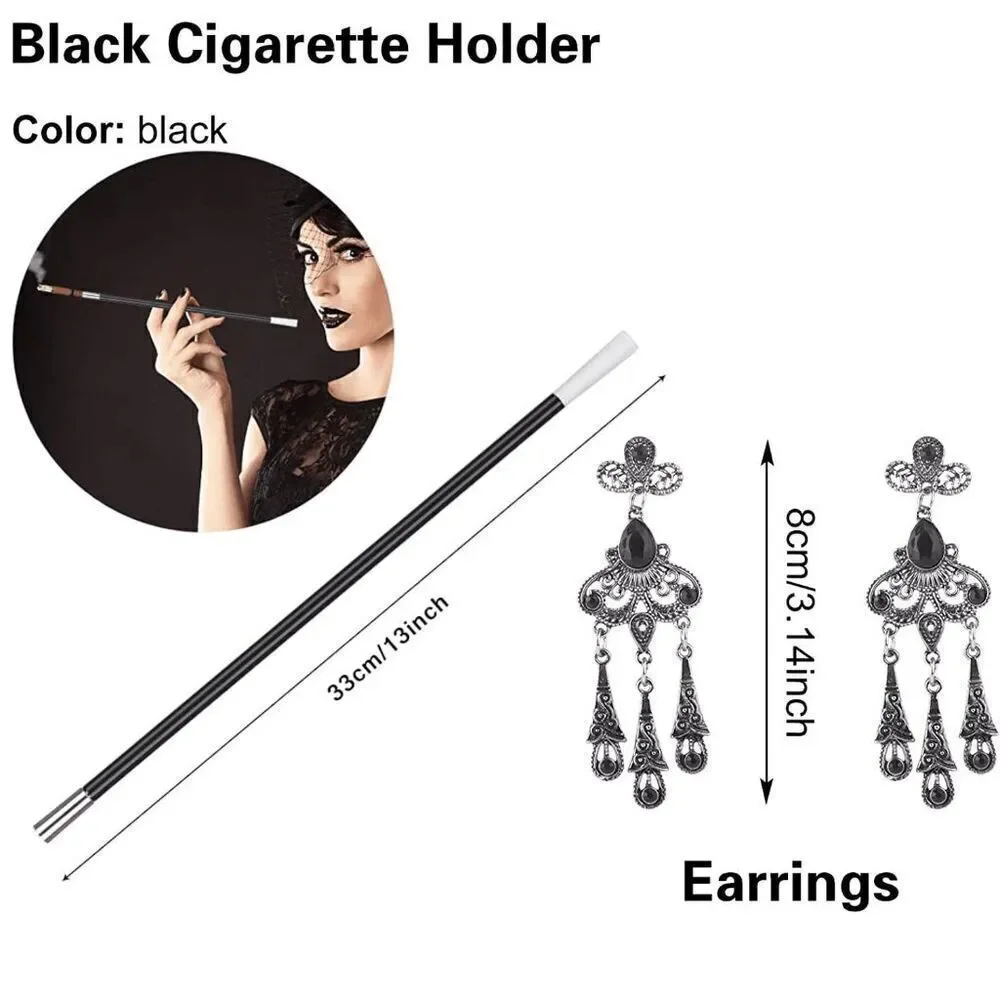 5PCS 1920s Accessories Flapper Great Gatsby Vintage Retro Costume Set NEW